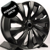 Koko Kuture 113 22x9.5" 5x120мм DIA 72.6мм ET 42мм.5 Black Matte With Black Glossy Inserts