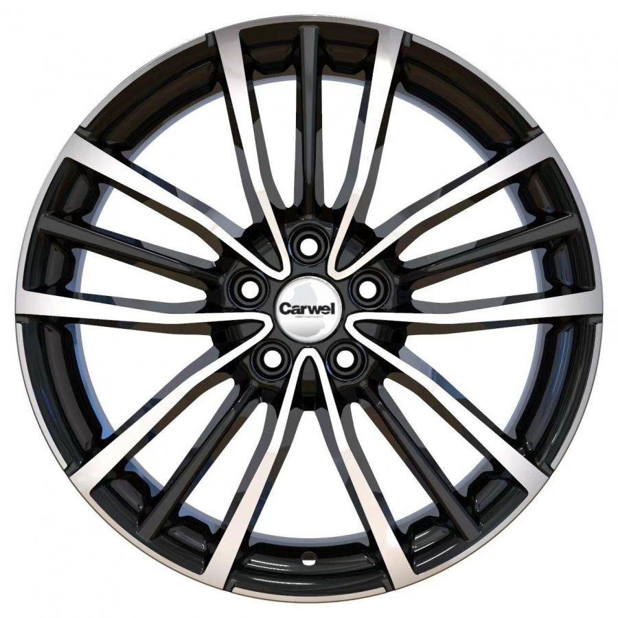 Carwel Крет-mb 1812 (EXEED TXL) 18x7" 5x108мм DIA 65.1мм ET 36мм ABT / Черный с полировкой