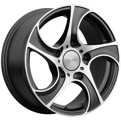 SKAD Вихрь-bv 16x7" 5x139,7мм DIA 98.5мм ET 40мм чёрный бархат / Чёрный матовый