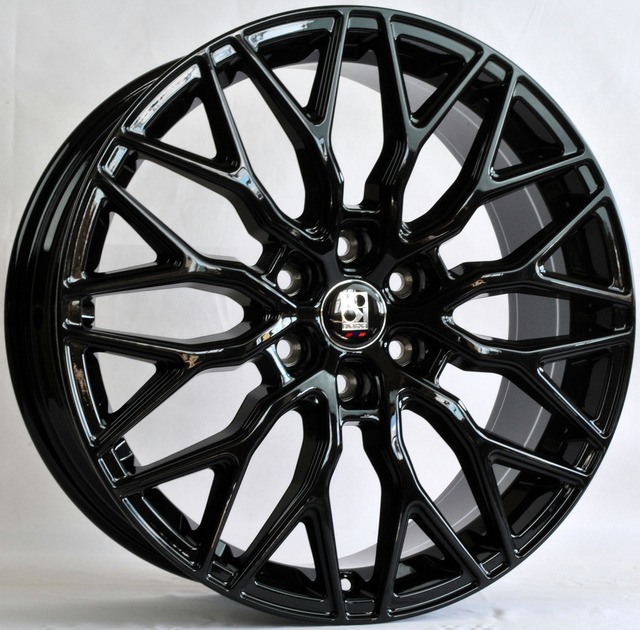 ABWheels TS-0412 R19 8J 6x120 ET50 DIA74.6 GLOSS BLACK (FORD TRANSIT CUSTOM)