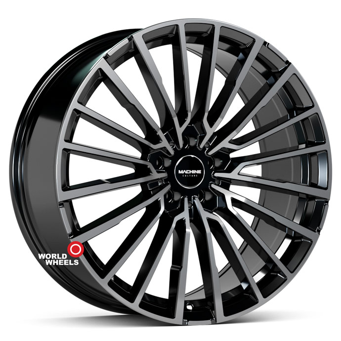 KoKo Kuture 122 OEM R20 20x8.5" 5x108мм DIA 73.1мм ET 30мм Black Machined Coating (BPC)