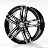 Carwel Нева-bk 256 16x6.5" 5x108мм DIA 63.35мм ET 50мм BK / Чёрный глянцевый