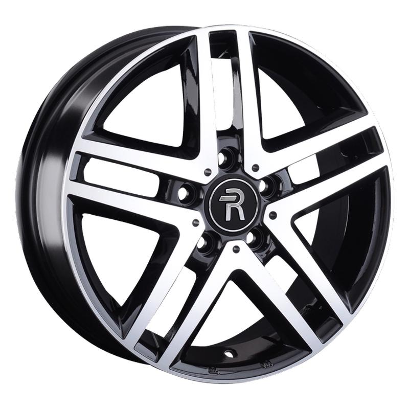 Volkswagen VV206-mb 16x6.5" 5x120мм DIA 65.1мм ET 51мм BKF / Чёрный  глянцевый с проточкой