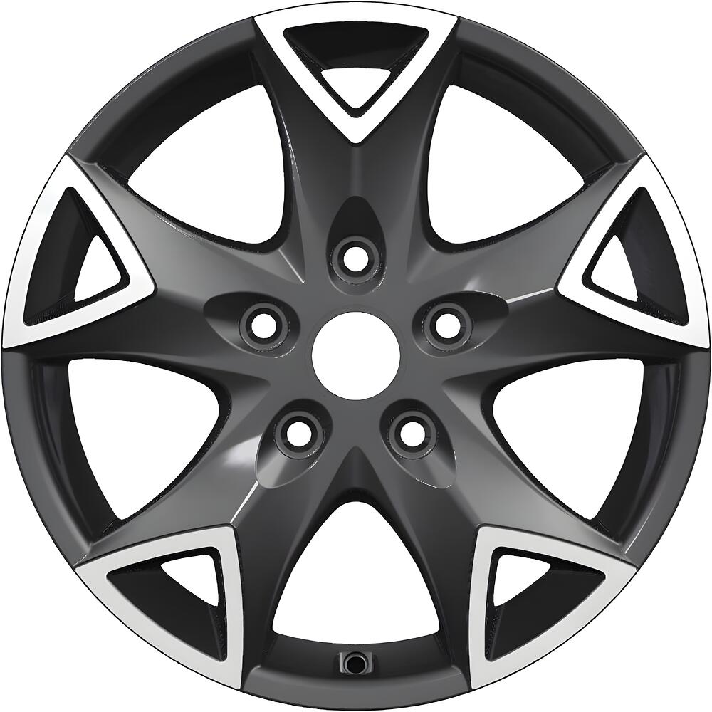Carwel Конго-ab 1615 (VW Multivan) 16x6.5" 5x120мм DIA 65.1мм ET 51мм ABT / Черный с полировкой