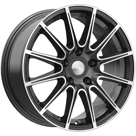 SKAD LeMans-mb 16x7" 5x108мм DIA 67.1мм ET 45мм алмаз / Чёрный с алмазной проточкой