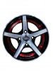 13" 4*98 5.5 ET25 58.45 XN-5143 BMF inner Rim Red