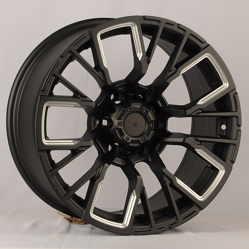 Anzoo JT256-8 18x9.0" 6x139,7 DIA 110.1мм ET 0мм Matt Black+Milling Spoke