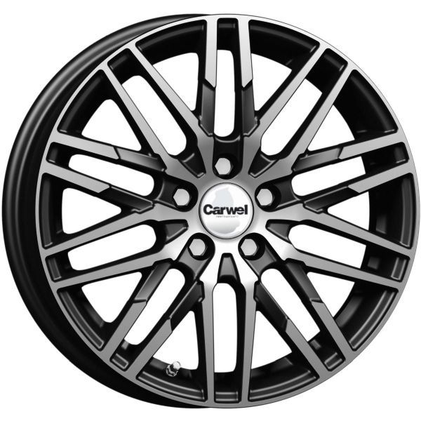 Carwel Кобра-ab 229 16x6" 4x100мм DIA 60.1мм ET 37мм AB / Черный с алмазной проточкой