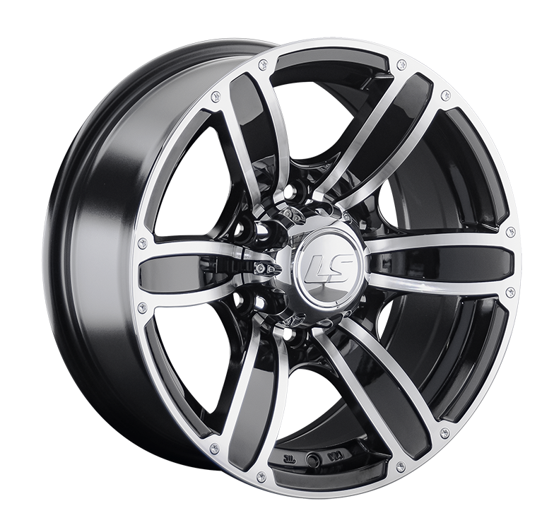 LS LS766 17x8" 6х139.7мм DIA 107.1мм ET 10мм BKF