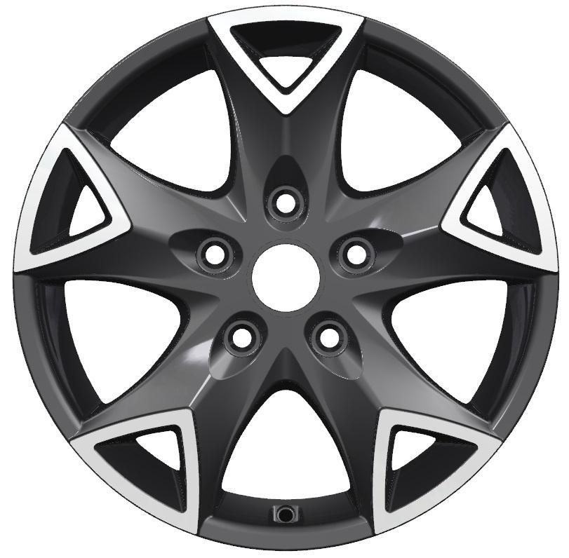 Carwel Конго-ab 1615 (Mercedes-Benz V-Class) 16x6.5" 5x112мм DIA 66.6мм ET 50мм ABT / Черный с полировкой