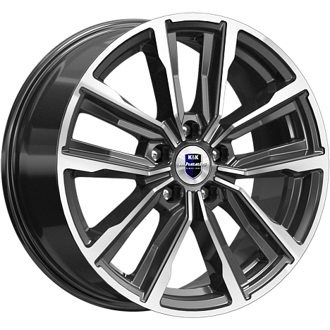 K&K KC964-mb Лацио 17x7.5" 5x114,3мм DIA 60.1мм ET 45мм алмаз чёрный / Чёрный с алмазной проточкой