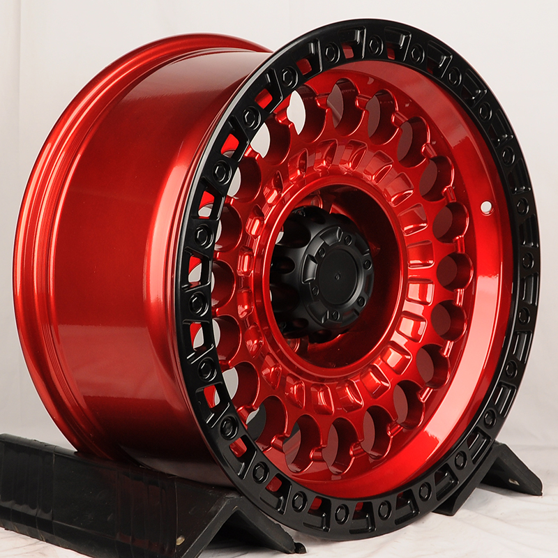 IWheel JT220-8 18x9.0" 6x139.7 DIA 110.1мм ET 0мм Gandy Red+Lip Matt Black