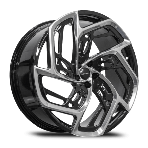 22" 5*108 9.5 ET45 63.3  TS-9421 Hand Polish Black closse