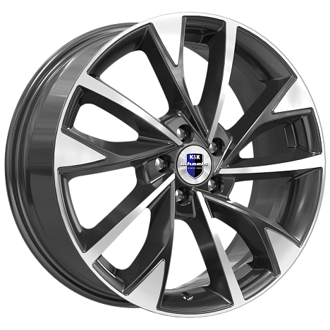 K&K KC900-mb Роквуд 17x7" 5x115мм DIA 70.2мм ET 40мм алмаз чёрный / Чёрный с алмазной проточкой