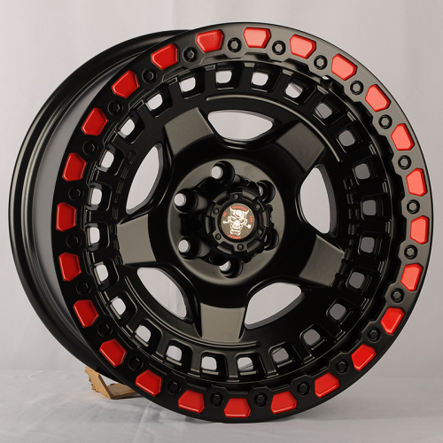 Anzoo JT170-7 17x9.0" 6x139,7 DIA 110.1мм ET 0мм Matt black+red line