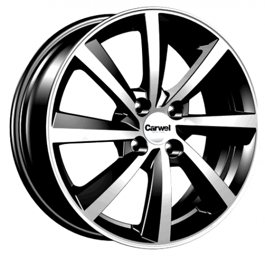Carwel Селигер-ab 16x6" 4x100мм DIA 60.1мм ET 50мм AB / Черный с полировкой