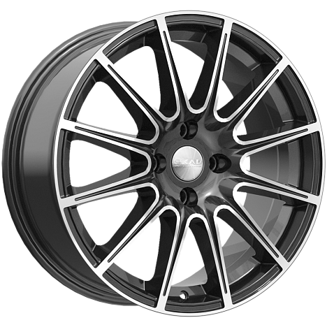 SKAD Le-Mans-mb 16x7" 4x108мм DIA 65.1мм ET 32мм алмаз / Чёрный с алмазной проточкой