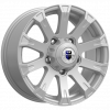 K&K KC601 Байкал 16x7" 5x139,7мм DIA 98мм ET 35мм сильвер / Серебристый