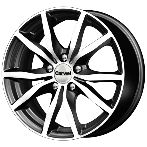 Carwel Бекан-ab 57(126) 15x6.5" 5x112мм DIA 66.6мм ET 40мм AB / Черный с полировкой