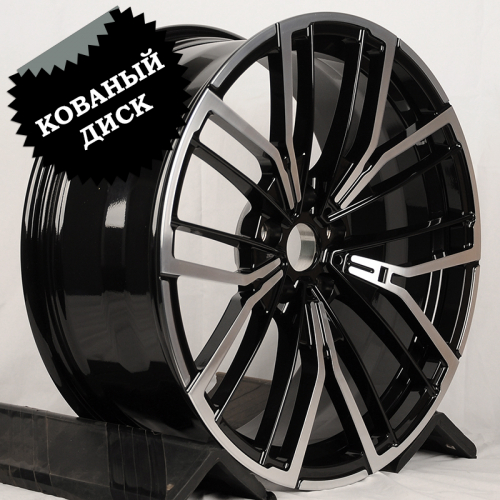 Anzoo AL0560 19x8.0" 5x112мм DIA 66.56мм ET 25мм Glossy Black Machine Face