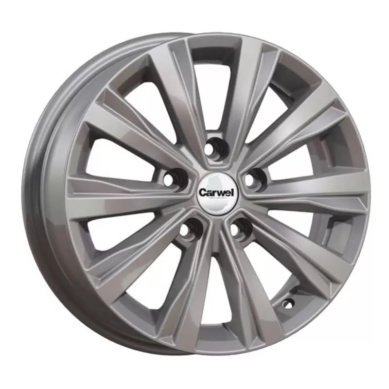 Carwel Амур 248 (Polo 6) 15x6" 5x100мм DIA 57.1мм ET 40мм SB / Насыщенный серебристый металлик