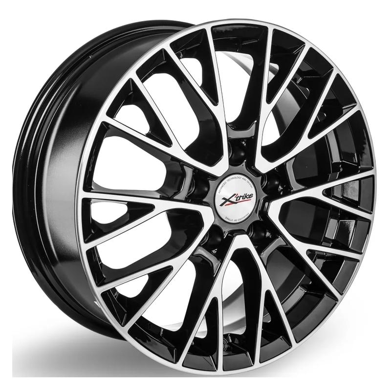 X'trike X-135mb 16x6.5" 5x110мм DIA 65.1мм ET 37мм BK/FP / Чёрный с алмазной проточкой