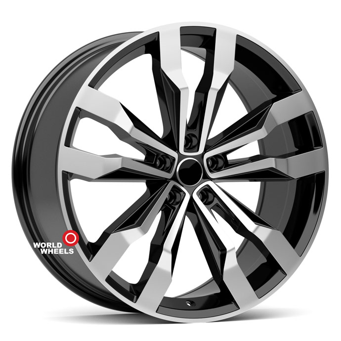 KoKo Kuture 351 OEM R21 21x9.5" 5x112мм DIA 66.6мм ET 30мм Black Machined (BP)