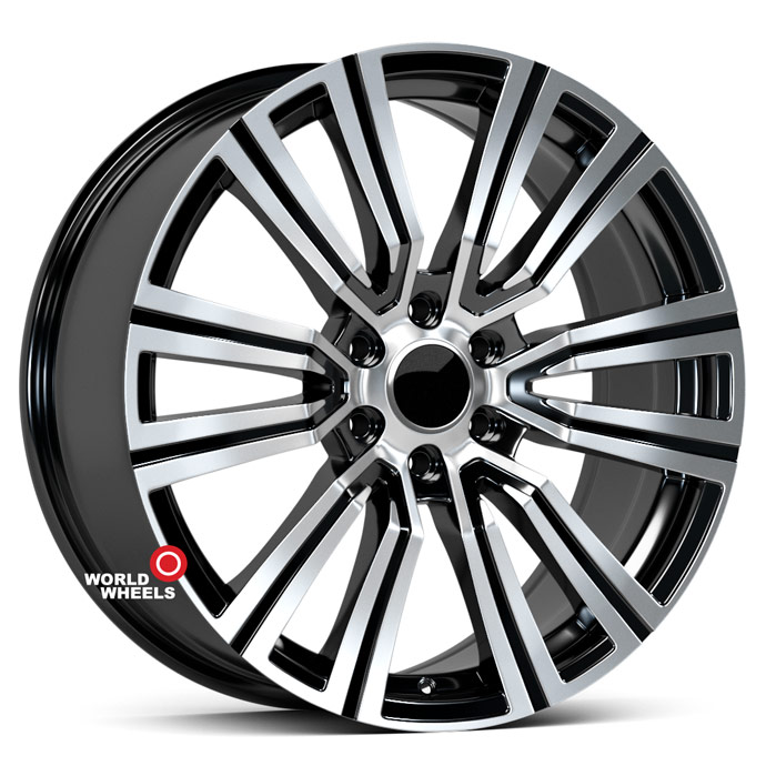 KoKo Kuture 316 OEM R22 22x8.5" 6x139.7мм DIA 95.1мм ET 45мм Black Machined (BP)