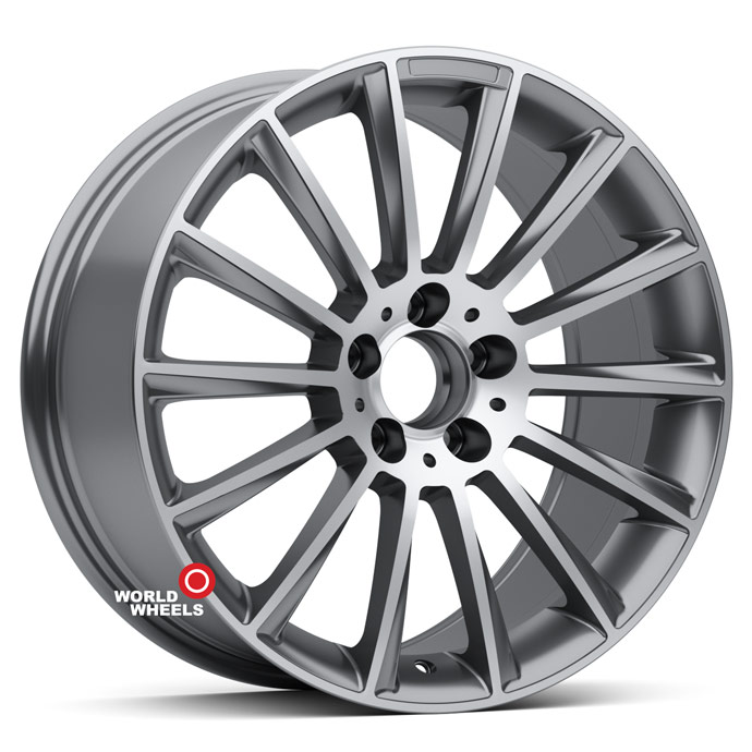 KoKo Kuture 263 OEM R18 18x8.5" 5x112мм DIA 66.6мм ET 35мм Gunmetal Machined (GMP)