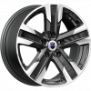 K&K KC1009-mb Висмут 16x7" 5x108мм DIA 65.1мм ET 45мм алмаз чёрный / Чёрный с алмазной проточкой