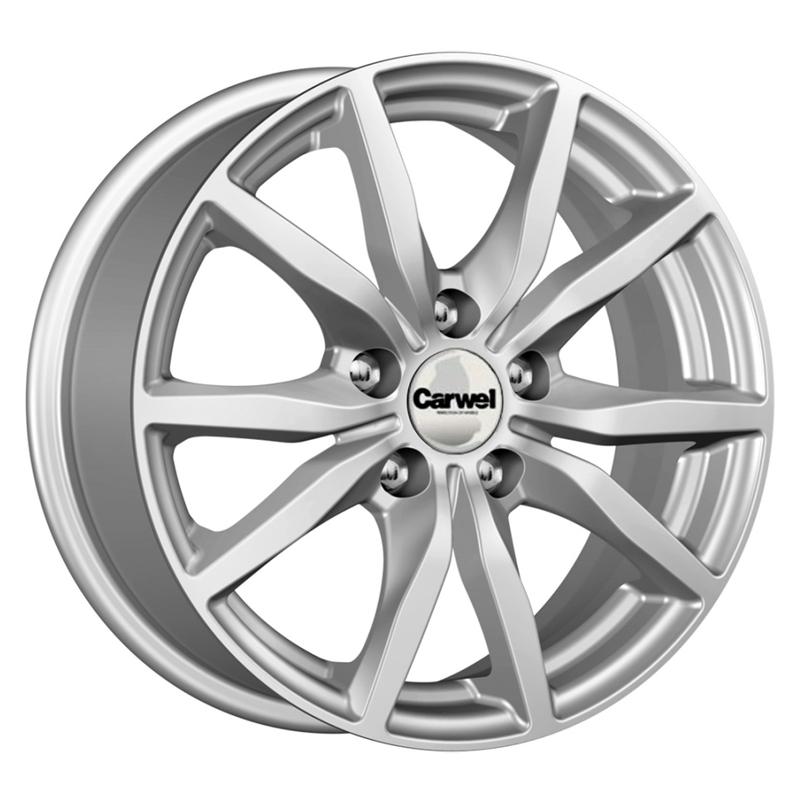 Carwel Бекан 57(126) 15x6.5" 5x114,3мм DIA 66.1мм ET 40мм SB / Насыщенный серебристый металлик