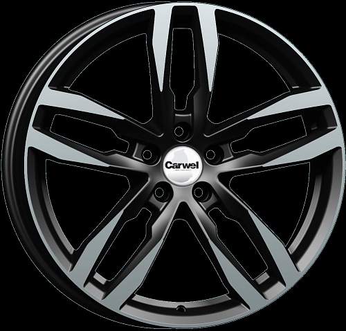 Carwel Зильс-ab 220 19x8" 5x108мм DIA 63.35мм ET 42.5мм AB / Черный с полировкой