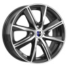 K&K KC904-mb Арнар 16x7" 5x108мм DIA 67.1мм ET 40мм алмаз чёрный / Чёрный с алмазной проточкой