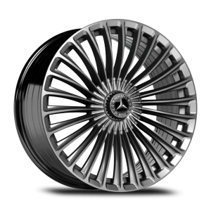 19" 5*112 9,5 ET44 66.6 PW-198(R) Black Flow Forming