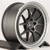Makstton FF-202 18x8.5" 5x112мм DIA 66.6мм ET 35мм Matte Graphite Grey Polish Lip