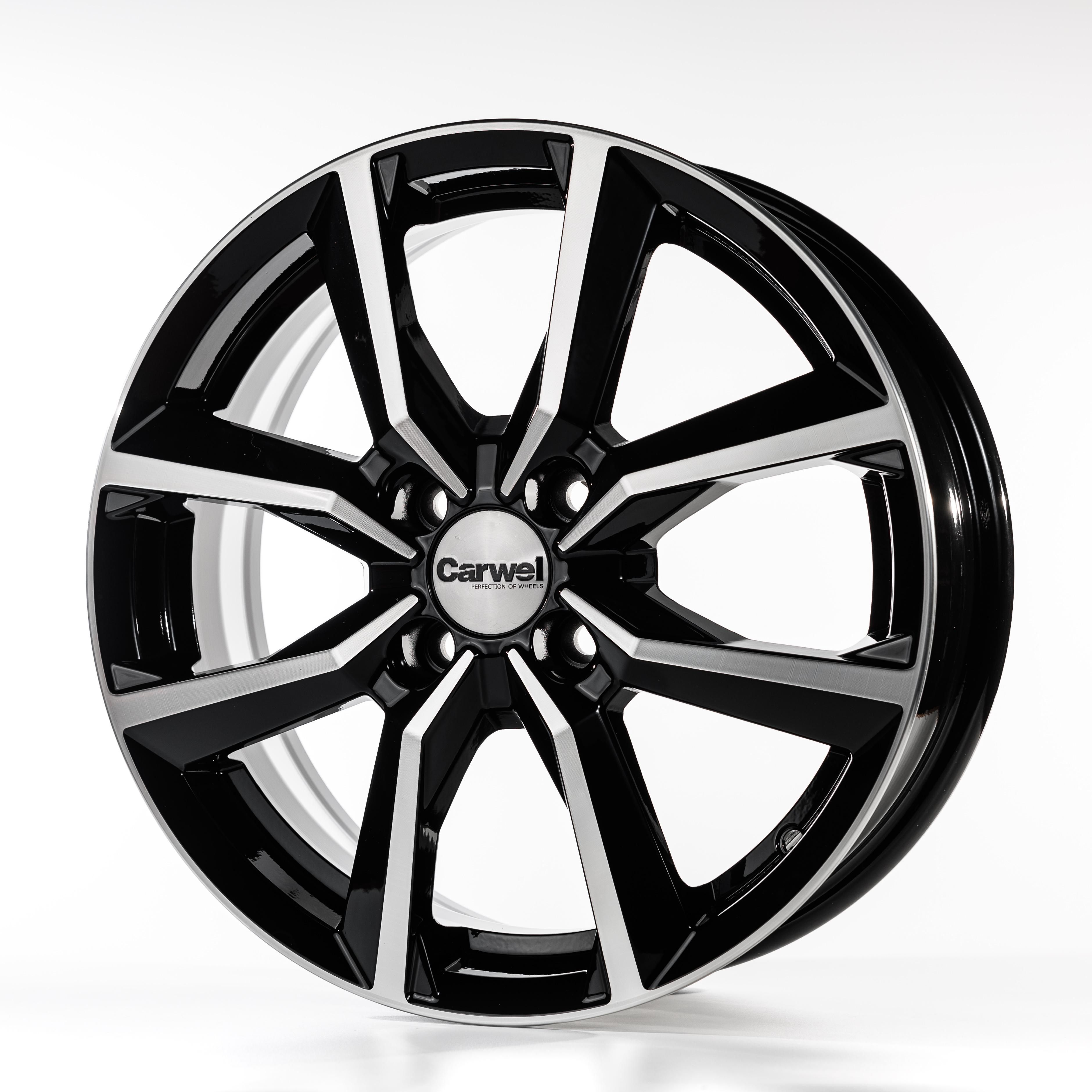 Carwel Сегун-ab 272 16x6.5" 4x100мм DIA 67.1мм ET 43мм AB / Черный с полировкой