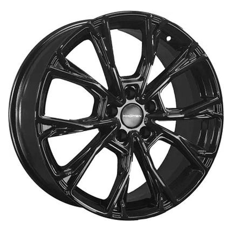 KHOMEN 1907-blk (X-Trail T33) 19x7.5" 5x114,3мм DIA 66.1мм ET 40мм BLK / Чёрный с полировкой