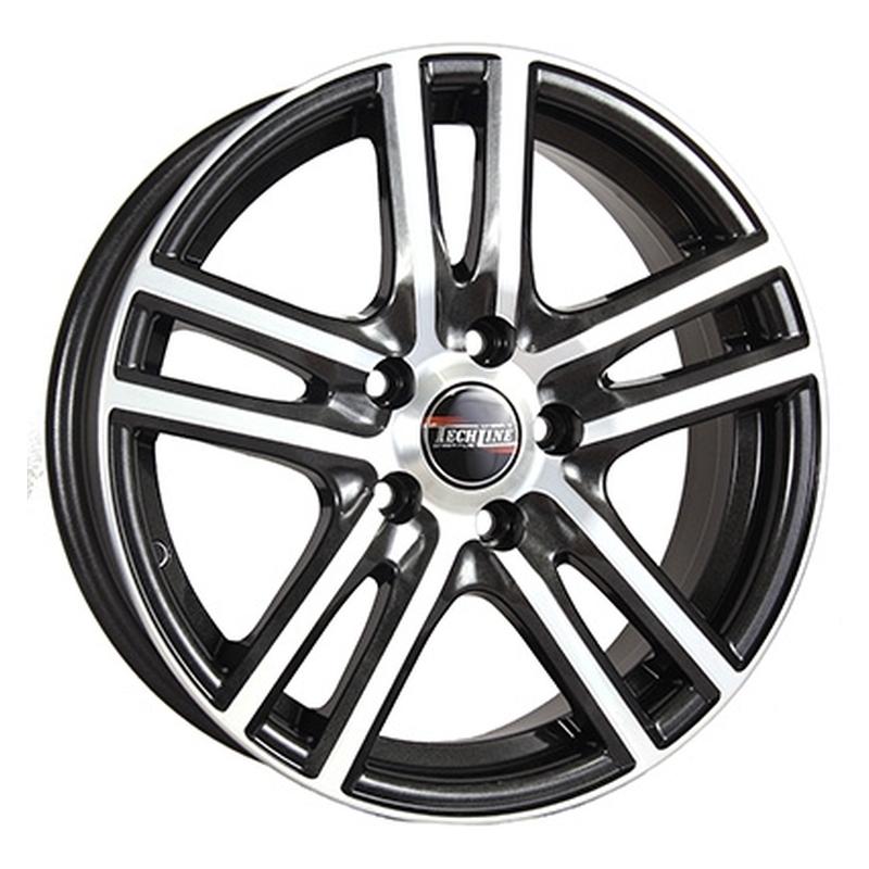 Tech Line 529-bd 15x6" 4x114,3мм DIA 67.1мм ET 38мм BD / Черный с полировкой