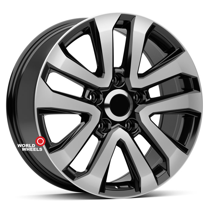 KoKo Kuture 338 OEM R20 20x8.5" 5x150мм DIA 110.2мм ET 45мм Black Machined (BP)