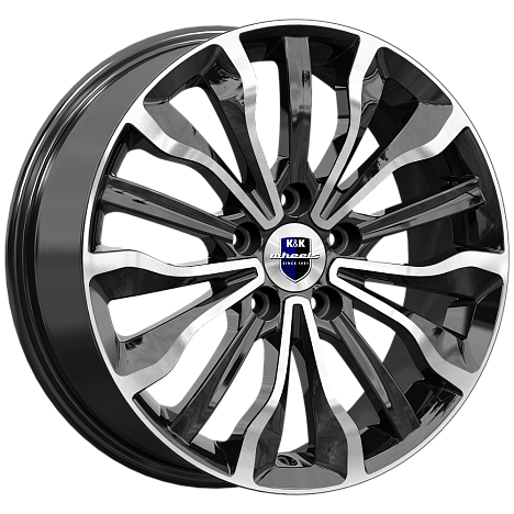 K&K KC756 Атакама 17x6.5" 5x112мм DIA 66.6мм ET 43мм алмаз чёрный