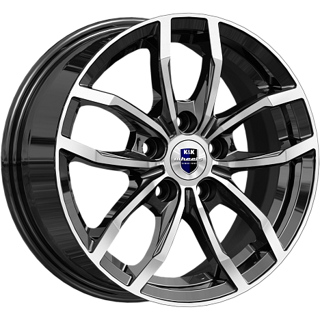 K&K KC1048-mb Фрост 15x6.5" 5x112мм DIA 57.1мм ET 43мм алмаз чёрный / Чёрный с алмазной проточкой