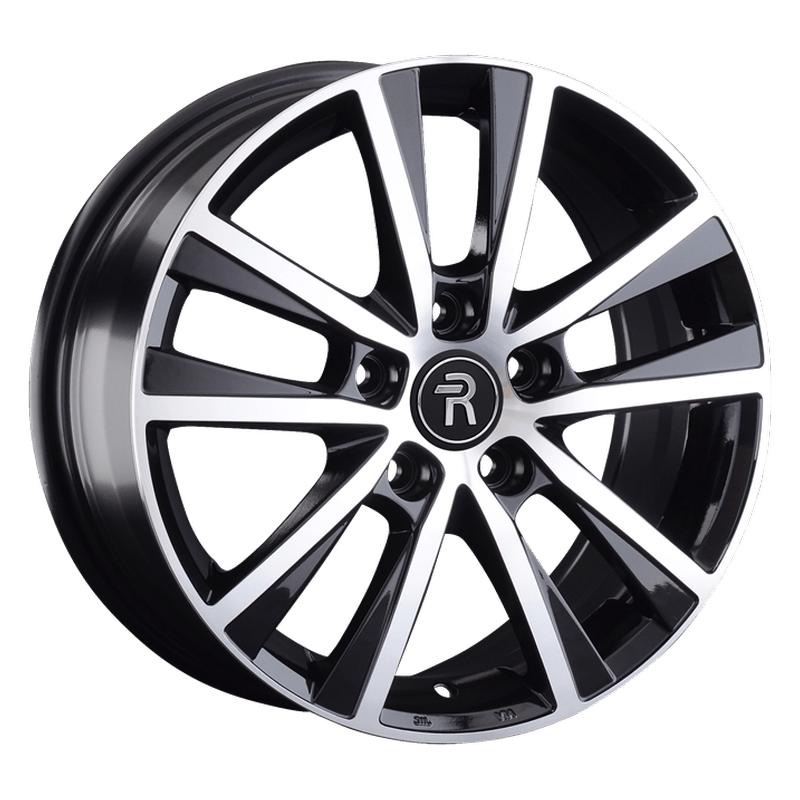 Volkswagen VV96-mb 17x7" 5x120мм DIA 65.1мм ET 55мм BKF / Чёрный  глянцевый с проточкой