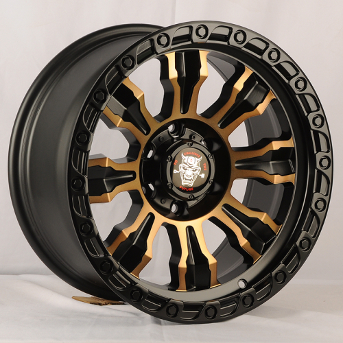 Anzoo FBX087-8 18x9.0" 6x139.7 DIA 110.1мм ET 0мм Matt Black Machined Face+Bronze