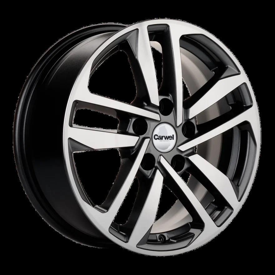Carwel Шунет-ab 1612 (Polo) 16x6.5" 5x100мм DIA 57.1мм ET 39мм ABT / Черный с полировкой