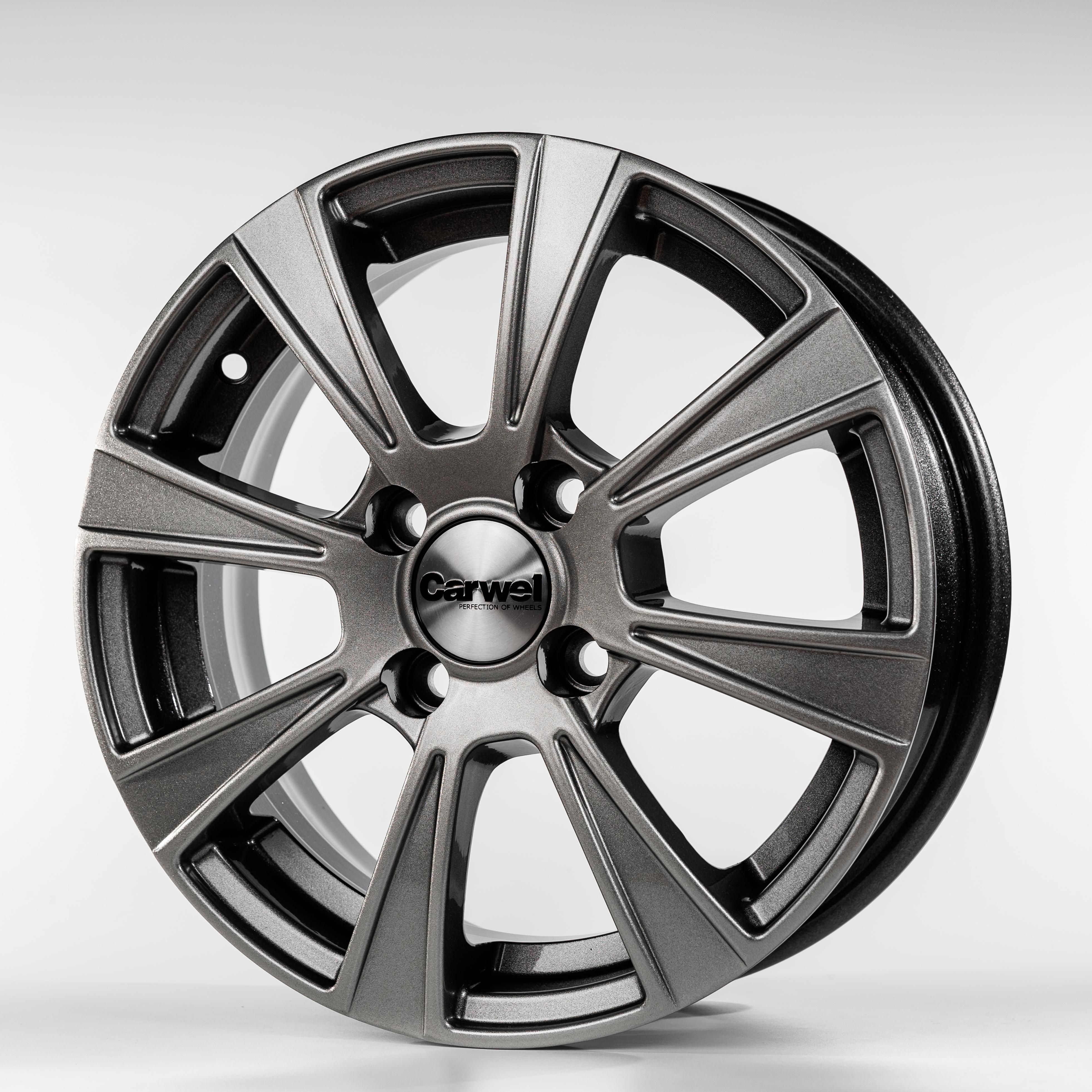 Carwel Йота 113 14x5.5" 4x100мм DIA 67.1мм ET 38мм SB / Насыщенный серебристый металлик