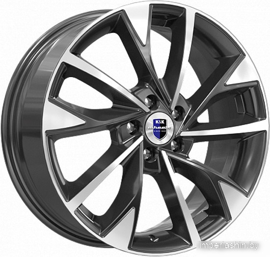 K&K Роквуд 17x7" 5x115мм DIA 70.2мм ET 40мм Алмаз черный