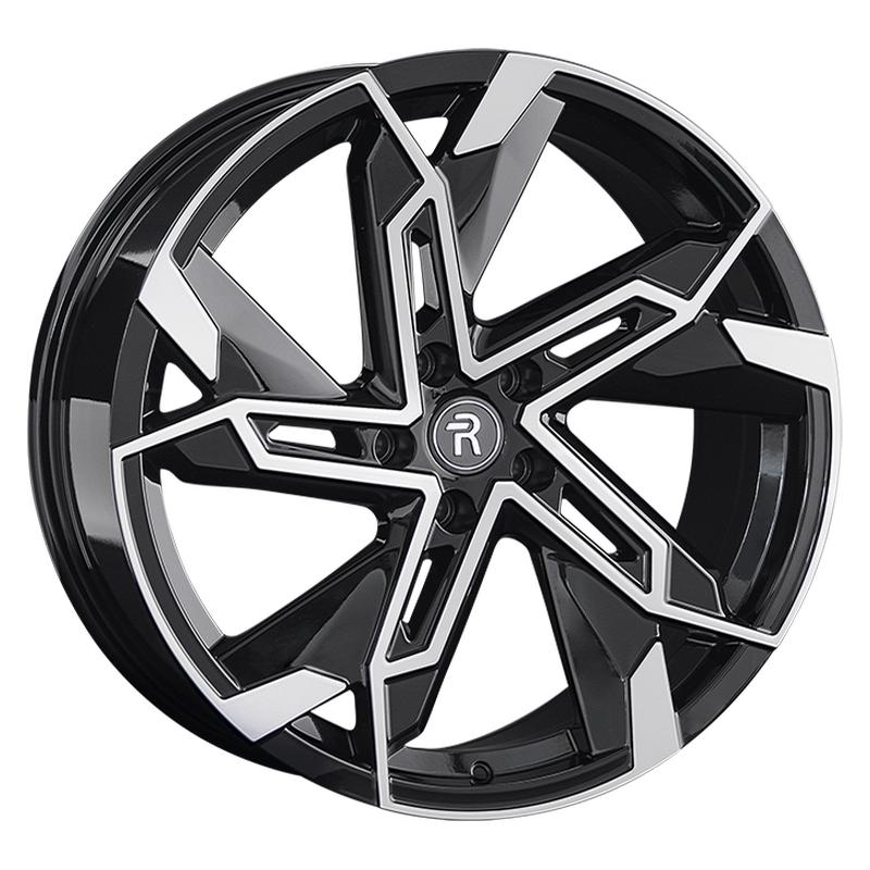 Hyundai HND387-mb 20x8.5" 5x114,3мм DIA 67.1мм ET 54мм BKF / Чёрный  глянцевый с проточкой