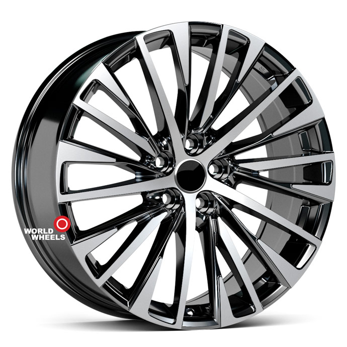 KoKo Kuture 313 OEM R20 20x8" 5x114.3мм DIA 60.1мм ET 30мм Black Machined (BP)