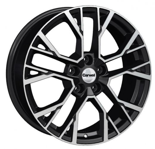 Carwel Камак-ab 1810 18x7" 5x108мм DIA 65.1мм ET 43мм ABT / Черный с полировкой