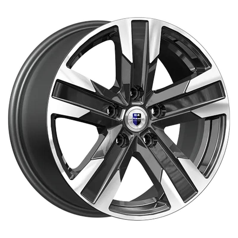 K&K KC1009-mb Висмут 16x7" 5x108мм DIA 63.35мм ET 45мм алмаз чёрный / Чёрный с алмазной проточкой